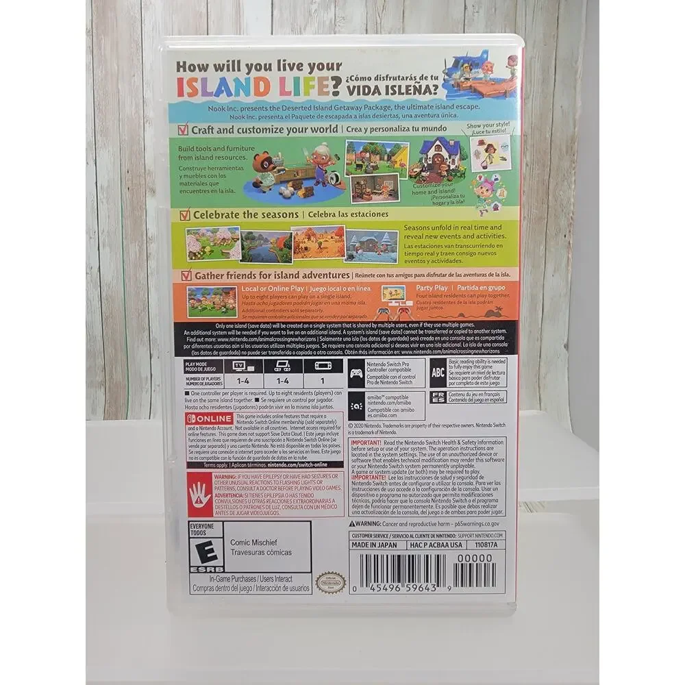 Animal Crossing New Horizons Nintendo Switch In Original Package Tested Working
